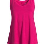 Time & Tru Womens Tank Top Size XL 16-18 Relaxed Fit Sleeveless Pink New Photo 0