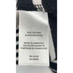 Jones New York  Womens Striped Neck Pullover Sweater Black And White Medium Photo 4