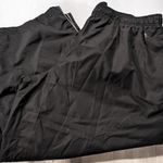 Danskin Now Womens Black Wihte Striped Athletic Lined Track Cropped Pants Capris PLus Size XXL 2XG 20 Polyester Lightweight Pockets Warm Up Gym Workout Photo 0