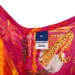 Old Navy Sleeveless Wide Leg Jumpsuit Tropical Print Size XL Photo 4
