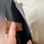 Stone Mountain Large Wrinkle Zip Around Wristlet Wallet Black Leather Photo 10