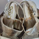 Circus by Sam Edelman  Gold Block Heel Sandals Size 8.5 Gold Sandal Heels Photo 3
