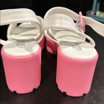 Koi Footwear White Sandals with Colorful Heart Accents Photo 3