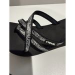 Teva  Women's Flip Flops Sandals Size 8 Black‎ Strappy Thong Wedged Y2K D Photo 2
