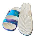 Crocs NWT Unisex Classic Tie Dye Two-Strap Sandals Slide M11 W 13 Photo 3