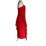 Lovers + Friends  Cleo Red Ruffle Midi Dress Photo 6