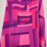 Alice + Olivia  Geometric Silk Mini Dress Women’s Size S Y2K Mod Colorblock Photo 3