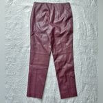 Chico's Chico’s Black Label Faux Leather Pants – Burgundy Photo 6