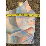 CALIA Restore Strappy Back Bra Mother of Pearl Print Medium Peach Blue Pink Photo 5