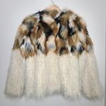 New York And Company New York And Co Faux Fur Mongolian Shabby Chic Shaggy Glam Size M Photo 3