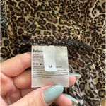 Reformation  Laney Top in Tarzan Sz Medium Leopard Long Sleeve Mesh Turtleneck Photo 6