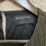 MINKPINK NWOT  Emory Cut-out Ribbed Midi Dress Metal Black Gold Size XL Photo 9