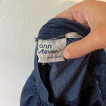 VINTAGE Ann Stevens New York Apron Skirt Size Small 26 inch waist Blue Photo 5