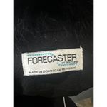 Genuine Fox Fur Collar Trench Coat Jacket Size 12 100% Wool Black Finland​​​​​ Photo 7