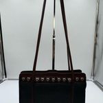 Brighton  Leather Shoulder Bag  Organizer Purse Hearts Accents Photo 0