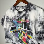 Pink Floyd Dark Side of the Moon Tie-Dye cropped T-Shirt graphic tee boxy large Photo 5