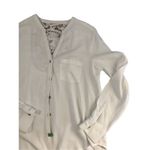  | Anthro Holding Horses Crochet Long Sleeve Womens White Top Photo 3