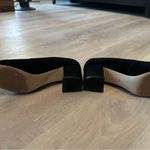 Talbots  black velvet pump with block heel, size 10 Photo 6