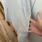 CP Shades Linen Tunic Dress Short Sleeve Lagenlook Mixed Media Gray Womens L Photo 3