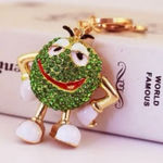 Green M & M Rhinestone Keychain ~NEW~ —Makes a Great Gift Photo 0