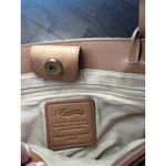 Fossil Vintage Tan Sage Woven Shoulder Bag Purse Natural Straw Leather Trim Photo 7