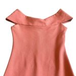 Dress the Population Claudette Bodycon Dress Knee Length Coral Stretch Small Photo 3