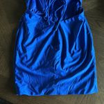 La Femme Lace-Up Back Minidress, Size 2, Royal Blue, $228 Photo 7