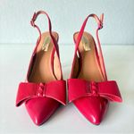Halogen NOWT  Red Leather Pumps 4” Heels Sling Back Y2K Shoes Women’s Size 6.5 M Photo 1