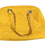 Charming Charlie Yellow Quilted Chain Strap Bag with gold colored hardware Photo 0