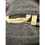 Soft Surroundings Sweater Womens Gray Zaida Ribbed Velvet Burnout Sleeve Boho L Photo 2