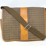 Coach  Signature‎ Canvas Leather Diaper Messenger Bag Brown F77004 Photo 0
