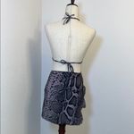 Sexy Snakeskin Weave Cross Tied Rope
Split Swimsuit Bikini Three Photo 4