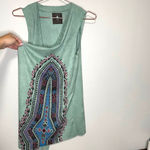 Boho Vixen Vest Faux Suede Embellished Sage Size S Photo 8