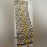 Michael Kors Scarf MK Monogram Reversible Knit Logo Tan & White Photo 3
