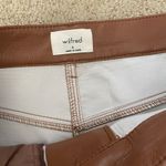 Wilfred  Aritzia Melina vegan leather straight leg pants Epicurean Brown Photo 2