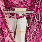 Rocco Sand NWT Lexi Pink Snake Print Wrap Dress Size S Photo 10