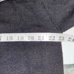 Diane Von Furstenberg  BLACK KNIT SWEATER DECORATIVE SLEEVE FUR LIKE TRIM ALLOVER Photo 10