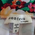 Monteau  Colorful Flowy Floral Skirt Photo 3