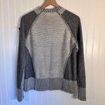 Ruff Hewn  Silk Blend Full Zip Raw Hem Sweater Two-Tone Gray Women’s Size Large Photo 5