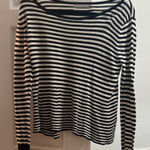 Rubbish  Black and White Striped Sweater Photo 0