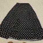 Old Navy  Skirt Womens Sz M Maxi Tiered Black Pink Printed Long Old Money Flowy Photo 2