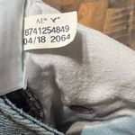 American Eagle Distressed Light Wash Denim Skirt Mini, Size 8, Y2K Western Photo 7