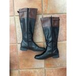Aerosoles  vegan leather tall riding boots style is RIDETO Black brown  size 8.5 Photo 4