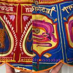 Farm Rio  Graphic Scalloped Mini Shirt Dress, Size L Photo 9