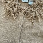 Kathie Lee Collection Vintage  Shag Sleeve & Collar Cardigan Photo 2