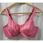 Wacoal  Underwire Bra 855303 Womens 40DD Pink Lace Supportive Photo 2
