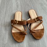 Veronica Beard  Salva 3 Sandals 7M Color Tan Brown Photo 2