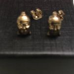 Buddha Stud Earrings Gold Photo 3