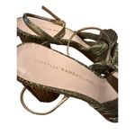 Loeffler Randall  Metallic Reed Pleated Twist Heels Sz. 12 Photo 4