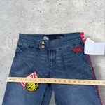 Vtg Y2K Ecko Red Deadstock Low Rise Split Flare‎ Jeans Embroidered Patch Sz 9 Blue Photo 9